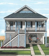 Bayville1 Ranch Exterior Artists Rendering Modular Home By Patriot