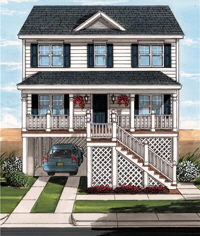 Boardwalk 2 Exterior Artists Rendering Modular Home By Patriot