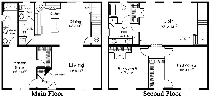 Boardwalk 2 Two Story  Modular Home Floor Plan Designed For Coastal Communities