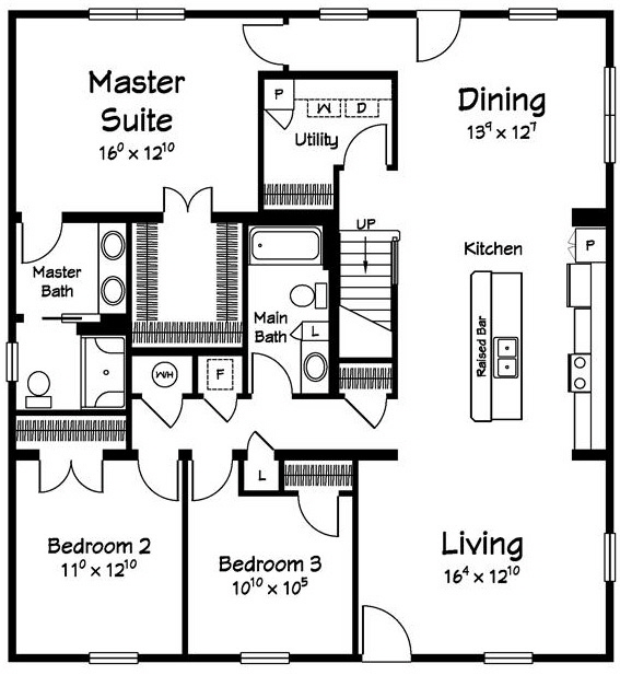 Sailview 2 ICape  Modular Home Floor Plan Designed For Coastal Communities