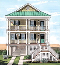 Sea Gull 1 Two Story Exterior Artists Rendering Modular Home By Patriot