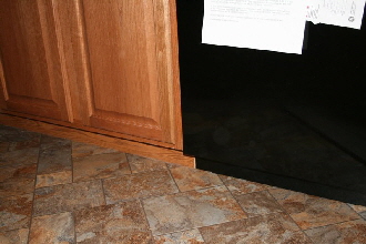 Pennwest Homes Custom Cabinets Recessed Toe-Kick